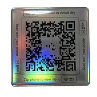 Tarjeta QR Programable con Chip NFC 213 215 216 para Mostrar Reseñas de Google en Mostradores y Escritorios de Tiendas