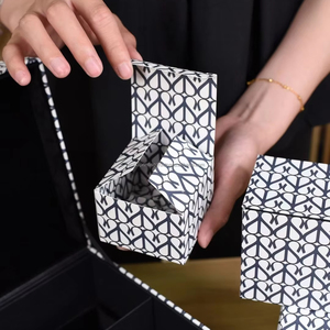 กล่องของขวัญแข็ง2มม. ใช้ซ้ำได้วัสดุรีไซเคิลสำหรับเซรั่มบำรุงผิวทาเล็บเซรั่มบำรุงผิวบรรจุภัณฑ์ของขวัญสุดหรูตามสั่ง - Product Image 2