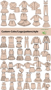 Collezione di Vestiti Personalizzati per Bambine con Stampa, Abito a Maniche Corte con Orlo Smerlato, Design Fantasiosi per Bambini - Product Image 2