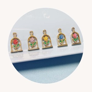 18mm Alliage Rose en Pot Charmes pour le <span class=keywords><strong>Petit</strong></span> <span class=keywords><strong>Prince</strong></span> Pendentif Collier Bracelet Porte-clés Fabrication de Bijoux Charme - Product Image 5