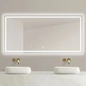 스마트 LED 미러 세척 룸 거울 Frameless Led 욕실 조명 거울 Antifog