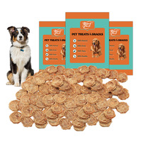 Prix bon marché d'usine de délicieuses friandises pour chiens de bonne qualité faites en peau puis enveloppées avec du vrai poulet de cuir brut