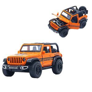 JUGUETES LASIVOS de aleación de cuatro puertas, modelo de juguete fundido a presión para <span class=keywords><strong>Jeep</strong></span> Wrangler Convertible <span class=keywords><strong>Rubicon</strong></span> para colección de coches - Product Image 3