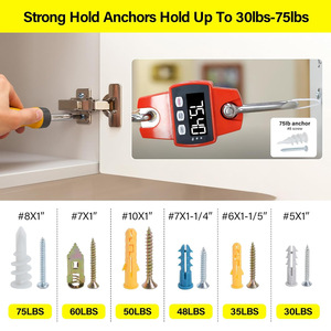 Baiguluo Drywall Anchor Set 320pcs Plastic Expansion Screws Bolts Plugs Hammer Drive Anchors For General Industry - Product Image 3
