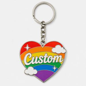 Llaveros Arcoíris Personalizados de Alta Calidad del Fabricante, Cadenas de Dijes Coloridos con Diseño Temático Alegre, Regalo para Fiestas y Carnavales, Soporte para Llaves - Product Image 3
