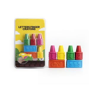 子供の子供のための安全なカスタム形状のデザイン無毒の洗える積み重ね可能なフィンガークレヨン - Product Image 6