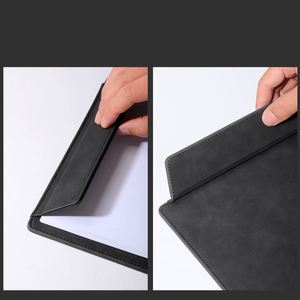 Wholesale Custom Logo <b>A4</b> Size Pu Leather Menu Clip Board Hotel Conference Writing Pad School Office Supplies File <b>Folder</b> - Product Image 4