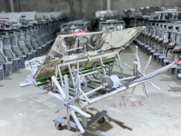 Machine à planter à essence 6 rangs 18 cm, équipement agricole haute efficacité pour riz, légumes et céréales