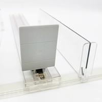 Poussoir acrylique d'étagère de merchandising pour la cigarette avec le diviseur