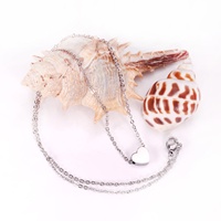 Ason Bijoux Simple Mode Amour Collier En Acier Inoxydable Coeur Pendentif Collier Pour Femmes