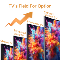 Televisores Inteligentes Android WiFi LED OLED QLED 4K 8K Ultra HD sin Marco, Tamaños Personalizados OEM de 24 32 43 50 55 60 65 70 75 85 Pulgadas