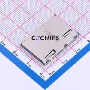 SIM-134-ACP9 SIM Card <b>Connector</b> SMD <b>Connector</b> Self-Return Type <b>Mini</b> SIM Card Card Holder With Card Detection - Product Image 1