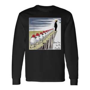 Camiseta de manga larga unisex con cuello redondo y estampado digital para adultos, promocional, con la frase 'You're In A Cult' - Product Image 1