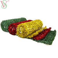 Décoration de Noël PVC Tinsel Mesh Tapis Net pour le jour de l'an et Halloween Paysage Décor Motif Matériau Léger