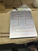 Plaque de refroidissement liquide en aluminium sur mesure OEM, tube en cuivre, plaque froide pour batterie de véhicule électrique / processeur de serveur / refroidisseur industriel, usinée CNC