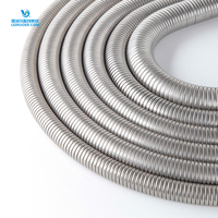 Conduit flexible en acier inoxydable 304 pour la protection des câbles électriques, certifié CE/FV-0, durable, taille 1/2 pouce