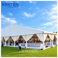 Tenda Besar Ac untuk Acara Luar Ruangan, Sewa Tenda Pesta, Struktur Tenda Pernikahan, Tenda Panjang Putih untuk Pernikahan, Kapasitas 300 500 800 Orang