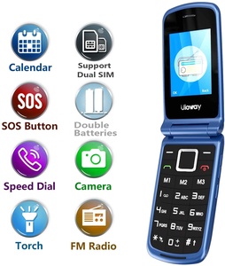 Telefono Cellulare Flip per Anziani di Facile Utilizzo e Buona Qualità, con Tasti Grandi, LCD Blu da 2,4 Pollici 1080P, Telefono Mobile GSM - Product Image 5