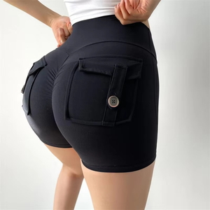 Shorts de sport sans couture taille haute pour femme, effet push-up, sexy, pour gym, course, fitness, cyclisme, yoga - Product Image 4