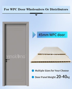 Puerta de WPC de Marca Superior Yingkang, Puerta Moderna de Compuesto de Madera y Plástico Impermeable, Puerta Interior Acabada para Dormitorio de Apartamento y Hotel - Product Image 4
