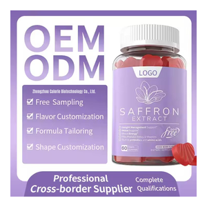 Nghệ tây bổ sung Gummies 100% tinh khiết nghệ tây chiết xuất 88.5mg nghệ tây Gummies magiê Glycinate vitamin Gummies Halal - Product Image 4