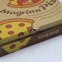 Boîte à pizza pour emballage de fast-food Boîte à pizza imprimée personnalisée de qualité alimentaire