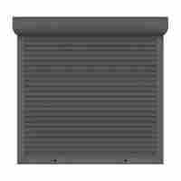 Porte et fenêtre à volet roulant motorisé en aluminium, design européen moderne, finition étanche, alliage durable pour hôtels