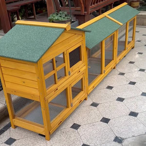 Clapier à Lapins et Poulailler de Luxe en Bois, Spacieux, Respirant et Imperméable - Vente en Gros - Product Image 2