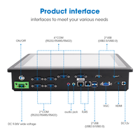 PC tactile industriel tout-en-un 15 pouces personnalisable avec Windows OS, processeur J1900 I3 I5 I7, Linux, IP65, sans ventilateur