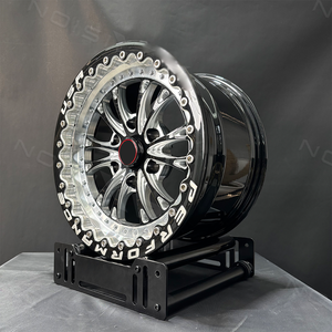 Jantes Beadlock Vitesse 17x10 17x11 6x135 6x139.7 à lèvre polie, décalées pour Ford F150 Chevy Silverado GMC Sierra, jantes forgées - Product Image 4