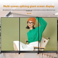 Écran tactile capacitif vertical de 75/85/98 pouces pour publicité animée en plein écran, mural ou sur pied, pour centre commercial