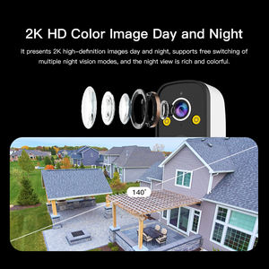 كاميرا أمان شمسية FHD 3 ميجابكسل 2K للمنزل والخارج بتقنية PTZ للكشف عن الحركة مع صفارة إنذار منخفضة الطاقة - Product Image 5