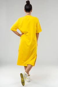 Toptan 2022 yaz pamuk rahat düz bayan büyük boy Longline <span class=keywords><strong>T</strong></span> gömlek elbiseler - Product Image 6