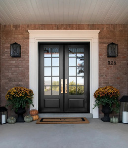 <span class=keywords><strong>Puertas</strong></span> de madera de doble entrada, accesorio decorativo de alta calidad para exterior - Product Image 4