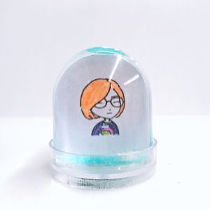 DIY Schneekugel Kuppel Foto rahmen Kunststoff Handwerk für Dekoration Souvenir Geschenke - Product Image 2