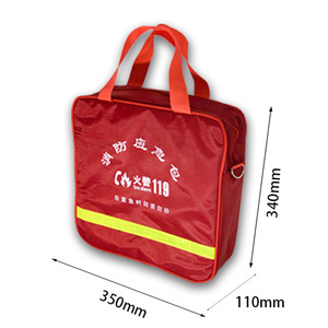 Kit d'urgence incendie 350 mm x 110 mm x 340 mm, sac d'évacuation portable de défense civile avec impression de texte - Product Image 1