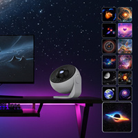 Proyector de Planetario LED Recargable por USB, Silencioso, con Luz Nocturna para Niños, Cuarto de Bebé y Sala de Juegos, con Temporizador de Apagado Automático