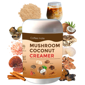 Fabricant d'équipement d'origine Marque privée 5 Champignons Crinière <span class=keywords><strong>de</strong></span> <span class=keywords><strong>lion</strong></span> Queue <span class=keywords><strong>de</strong></span> dinde Reishi Maitake Chaga Champignon Crémier à la <span class=keywords><strong>noix</strong></span> <span class=keywords><strong>de</strong></span> <span class=keywords><strong>coco</strong></span> - Product Image 1