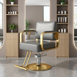 Fauteuil de Salon Pivotant Moderne et Confortable, Chaise de Coiffure Commerciale Réglable pour Salons de Coiffure et Salons de Beauté, Portable pour Salon de Vie - Product Image 1