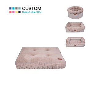 Hersteller Großhandel benutzer definierte Logo Plüsch Hunde bett Haustier Lieferant - Product Image 1