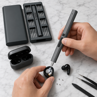 YIYUN Kit de tournevis sans fil USB 66-en-1 avec moteur sans balais, couple de 0,35 N.m, perceuse électrique compacte pour réparations, vente en gros