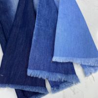 Tissu en denim de coton bleu foncé léger 5,2 oz 180 cm OA 73% coton 27% polyester Vente en gros pour jeans W2115