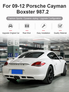 Puntas de escape de acero inoxidable plateadas GTS para coche, silenciadores y tubos de escape para Cayman <span class=keywords><strong>Boxster</strong></span> 987.2 2009-2012 - Product Image 3