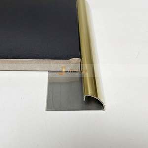 Perfil de Acero Inoxidable Pulido Personalizado EX146 para Piso, Moldura Moderna con Borde en Forma de Arco para Interiores Elegantes, Accesorios Metálicos para Azulejos - Product Image 4