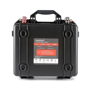 Hakadi 12V 200ah Lifepo4 Oplaadbare Lange Levensduur Lithium Batterij Pack Voor Zonne-Energie Opslag Rv Boot Golfkar Eu Voorraad