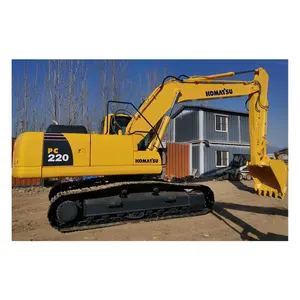 أفضل سعر للبيع، حفار مجنزر عالي الجودة، صنع اليابان، Komatsu 220، آلات بناء بتخفيضات كبيرة