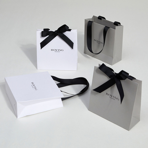 Boyang — sac en papier Kraft personnalisé, sac cadeau de luxe, emballage de bijoux, - Product Image 1