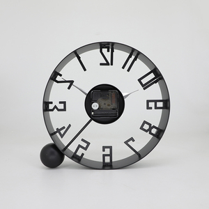MAYTIME Metal <b>Wall</b> <b>Clock</b> Quartz Design Antique Style Cartoon Pattern Multi-piece Set <b>for</b> Living Room Single Face Needle Display - Product Image 3