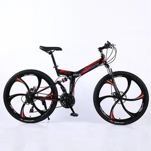 Vélo de montagne pliant en carbone de haute qualité 29 \ "27.5 \" 26 \ "avec frein à disque à 21 vitesses pour femmes et hommes vtt/vélo