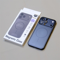 Coque de téléphone portable magnétique en PC rigide avec protection d'objectif en verre à découpe précise, tendance 2026, pour iPhone 17 Pro Max 16 15 14 13 12 11